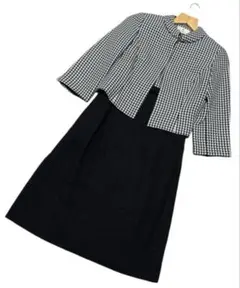 M’s GRACY　セットアップ　千鳥格子　サイズ7号　白×黒