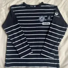 BeBe xJALコラボ　ボーダーロンT 黒
