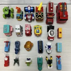 ミニカー 24台セット ポリスカー 消防車 キャラクターカーのサムネイル