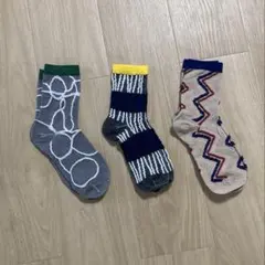 ユニークデザインソックス3足セット