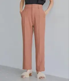 ピンク スラックス ハイウエスト