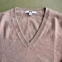 ベージュ Vネック セーター 長袖