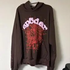 555 555 スパイダーウェブ パーカー ブラック - メルカリ