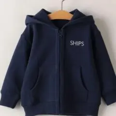 SHIPS ネイビー フード付きパーカー　80センチ
