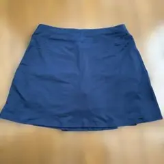 ネイビー フレアスカート ショートパンツ付き