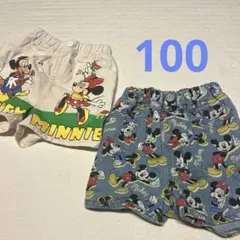ショートパンツ　ミッキー　ディズニー　リトシー　100