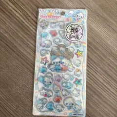 光るジュエルプチドロップ　シール　あわわちゃん