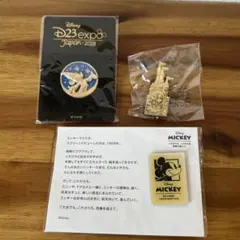 D23 Expo Japan 2018 ミッキーピンバッジ 他3つセット