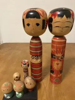 こけし 7体セット 伝統工芸品 昭和レトロ まとめ売り