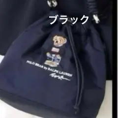 Polo Ralph Lauren2WAYショルダーバッグ ポロベア刺繍ブラック - メルカリ