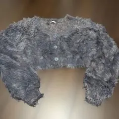 GYDA グレーブルー色ニットカーディガン