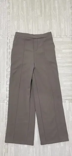 新品未使用　M ウエストゴム ストレッチ　裏起毛　ベージュ　足長効果