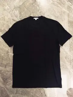 【未使用／JAMES PERSE】ポケット付きTシャツ（ダメージ加工 ブラック）のサムネイル