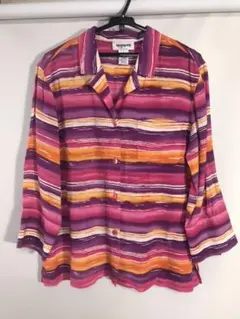 たま様専用【vintage 】 レトロブラウス シルクリネン ブラウスのサムネイル