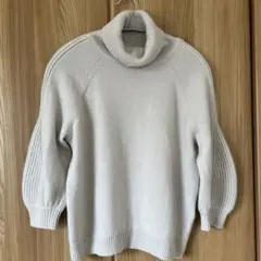 トラデュイール カシミヤ100%タートルニット　サイズ36