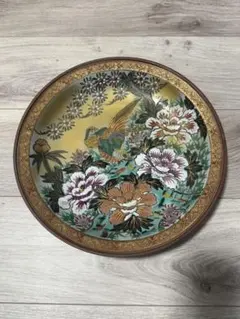 虎と竹のデザイン 陶器皿 直径約43cm - メルカリ