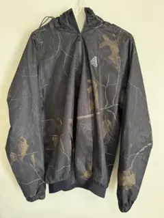 古着 HUF リアルツリー ナイロンメッシュフードジャケット Lサイズ