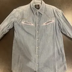 牛仔襯衫 淺藍色