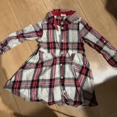 H&M チェック柄 ワンピース 9-12M