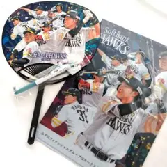 3点❣️ソフトバンクホークス✨うちわ クリアファイル ペン 柳田 今宮 牧原東浜