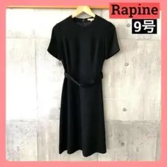 ◆Lapine 半袖ワンピース 黒 9号のサムネイル