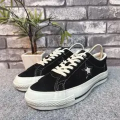 コンバース ワンスター スエード タイムライン 黒白 22.5