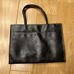 COMME CA ISM 黒 ビジネス　トートバック