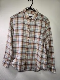 MANUAL ALPHABET チェック柄長袖シャツ