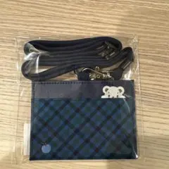 familiar ネームホルダー 青系ファミリアチェック