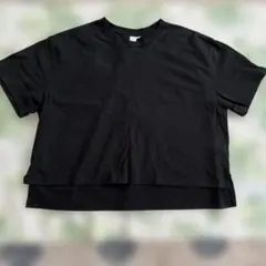 ＧＡＰ　ブラック　オーバーサイズ　厚地コットン　半袖Ｔシャツのサムネイル
