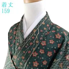 K50 袷 お召し物 着丈159cm 着物 化繊 洗える