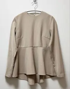 ur's クルーネックペプラムプルオーバー