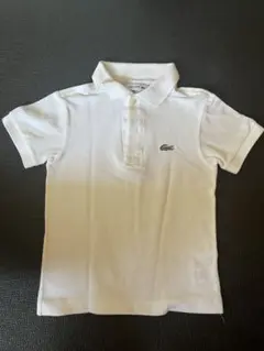 LACOSTE ホワイト ポロシャツ 4 (104cm)