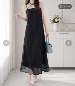 完売品 mily bilet レース切り替えキャミワンピース s