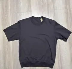 LB.01/鹿の子クルーネックハーフスリーブTシャツ チャコール