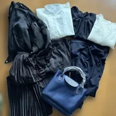 レディースまとめうり（黒・白・ネイビー）8点