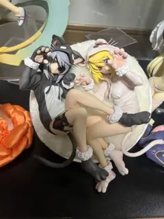 アルター IS シャルロット＆ラウラ 猫耳パジャマ 1/7 フィギュア 箱無しのサムネイル