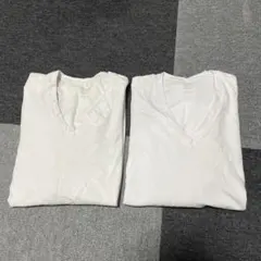 2枚セットユニクロヒートテックコットンVネックT極暖エクストラウォーム極暖シャツ