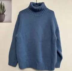 GUブルータートルネックニットセーターM