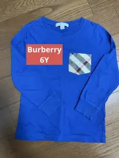 BURBERRYCHILDREN ブルー　長袖カットソー ポケット付