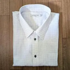 atelier365 uomo 半袖 チェック柄 ワイシャツ 4L