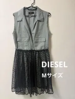 DIESEL ノースリーブ ドッキングワンピース/ Mサイズのサムネイル