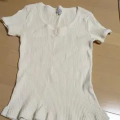 ESPRIT リブ 半袖 Tシャツ ホワイト Mサイズのサムネイル