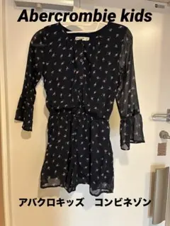 abercrombie kids フラワープリントコンビネゾン　ドレス アバクロ