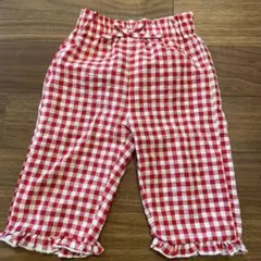 SHEIN 赤チェック ズボン 18-24M