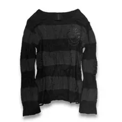 rare Roen Distressed Knit V系 goth y2kのサムネイル