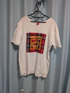 BABY DOLL チェック柄プリント Tシャツ XL