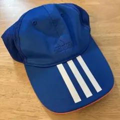 adidas 青 キャップ 3本ライン