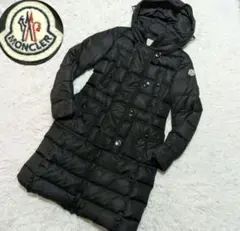 【美品】MONCLER GENEVRIER ダウンジャケット ロング ブラックのサムネイル