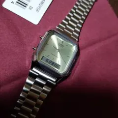 新品未使用^⁠_⁠^CASIO AQ-230A-9MQYDF イエロー 文字盤のサムネイル